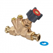 Вентиль запорный Oventrop Hydrocontrol APR - Ду15 D15мм (Пресс/Пресс, PN16, отверстия для измерений)