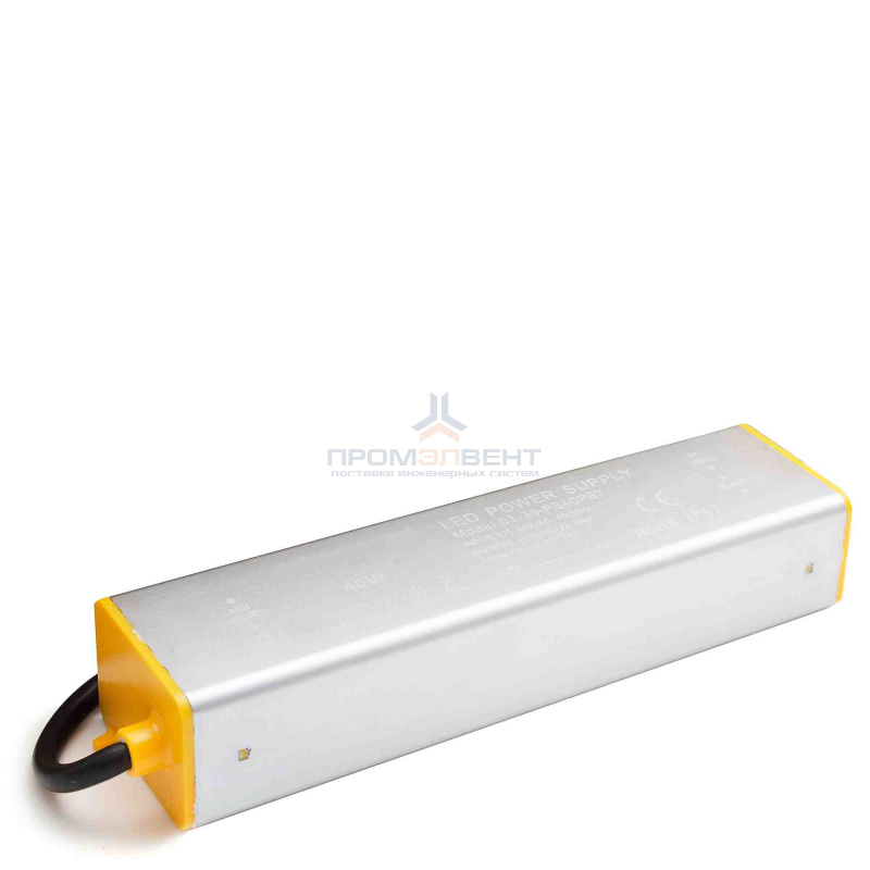 PS3-36 Блок питания 12 В, 40 Вт, IP67, 3,2 А, металл, 170*40*30 мм.