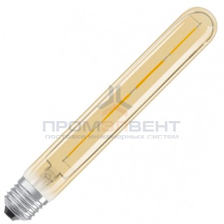 Лампа филаментная светодиодная Osram циллиндр Vintage 1906 LED CL GOLD 4W/824 E27 L204x29mm