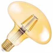 Лампа филаментная светодиодная Osram гриб Vintage 1906 LED CL GOLD 4.5W/824 E27 L120x120mm